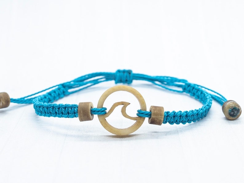 Surfer Bracelet, Beach Jewelry, Summer Bracelet, Nautical Bracelet Blue