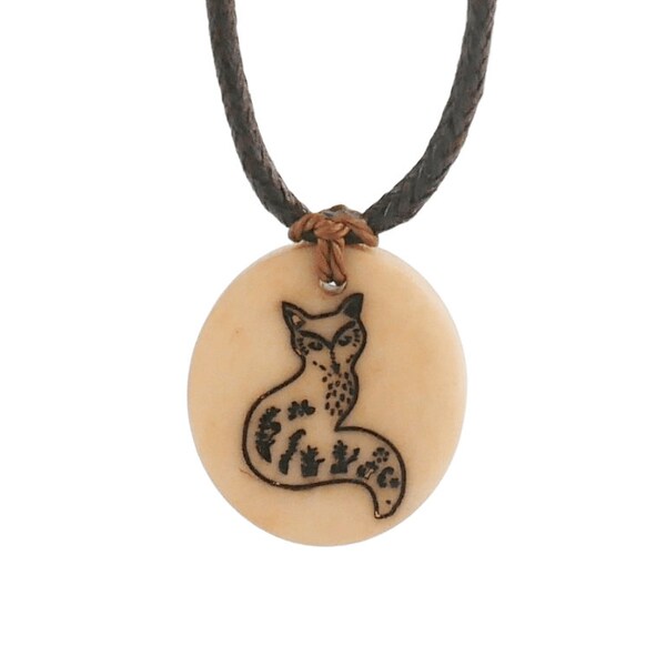 Personalized Fox Necklace, Fox Pendant, Fox Jewelry, Ethical jewelry