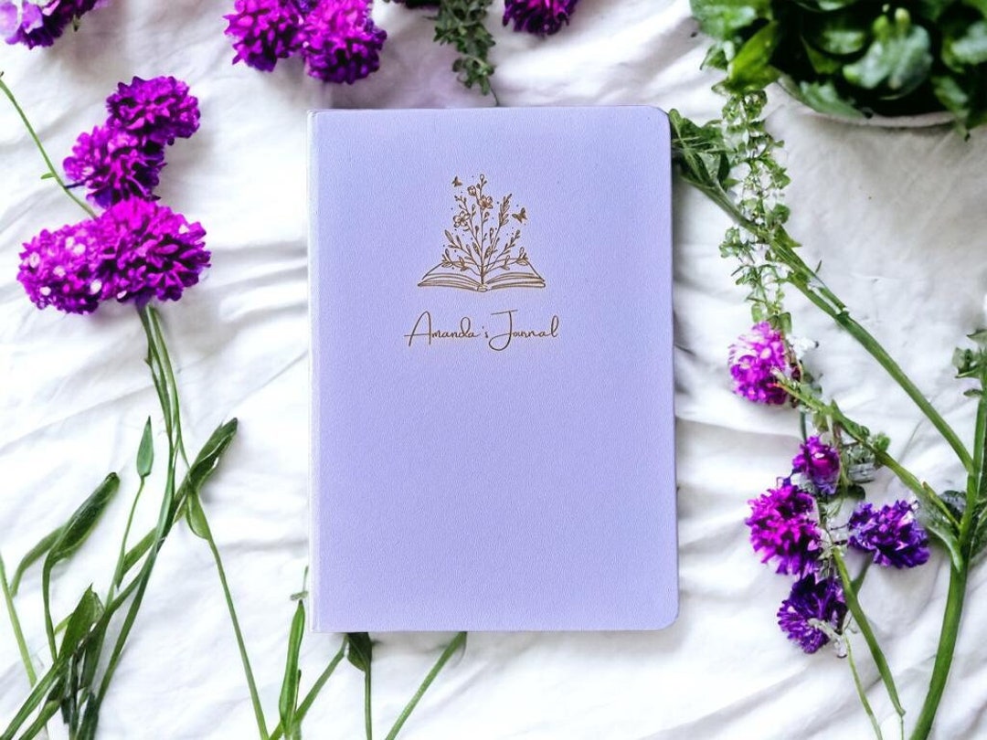 Cute Dotted Journal, Dot Grid Notebook, Bullet Journal, Personalised