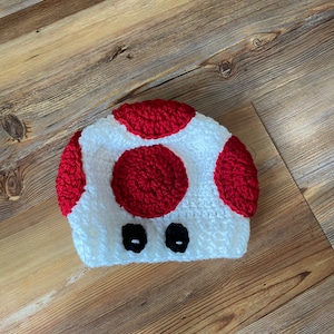 Mario toad beanie