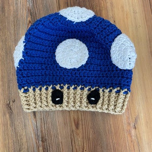 Blue Mario mushroom