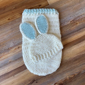 Newborn bunny swaddle