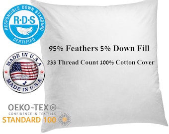 28x28 feather pillow insert