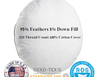 32 round pillow insert