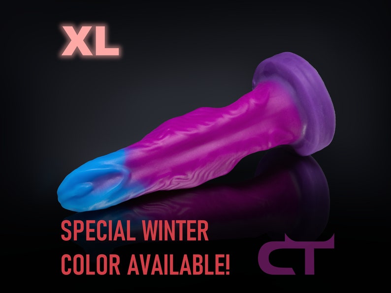 XL Silicone Dildo Rinok with custom colors image 1