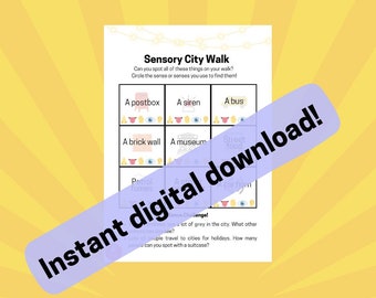 Kids Activity Sheet Sensory Walk Bundle Instant Digital - Etsy