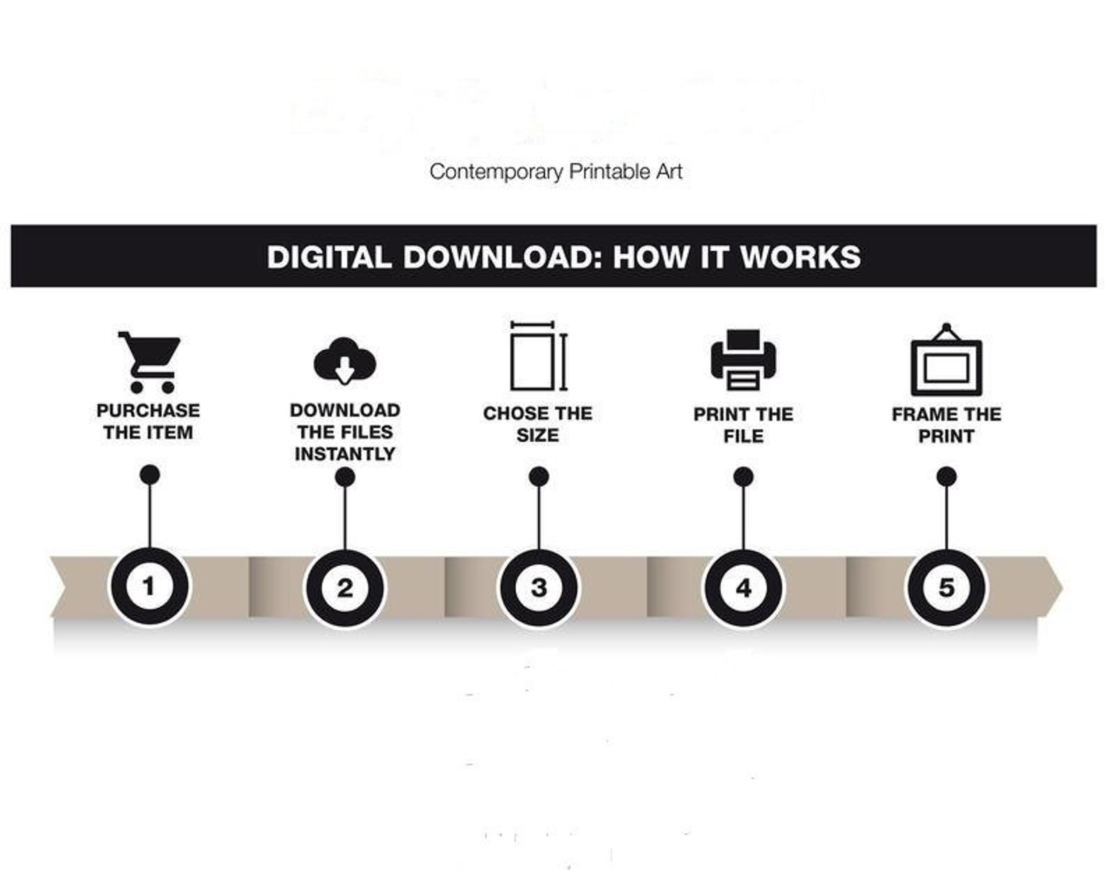 PRINTABLE WALL ART Bedroom Above Bed Art Abstract Print Etsy