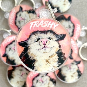 Trashy Possum keychain