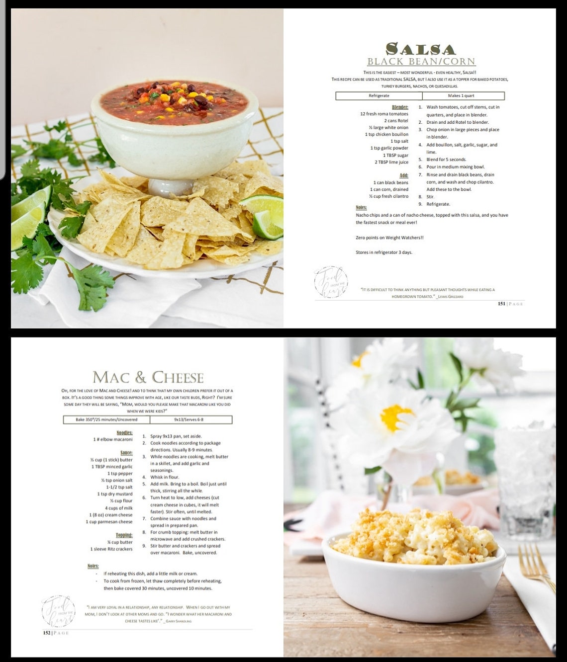 Food From the Heart Cookbook Etsy