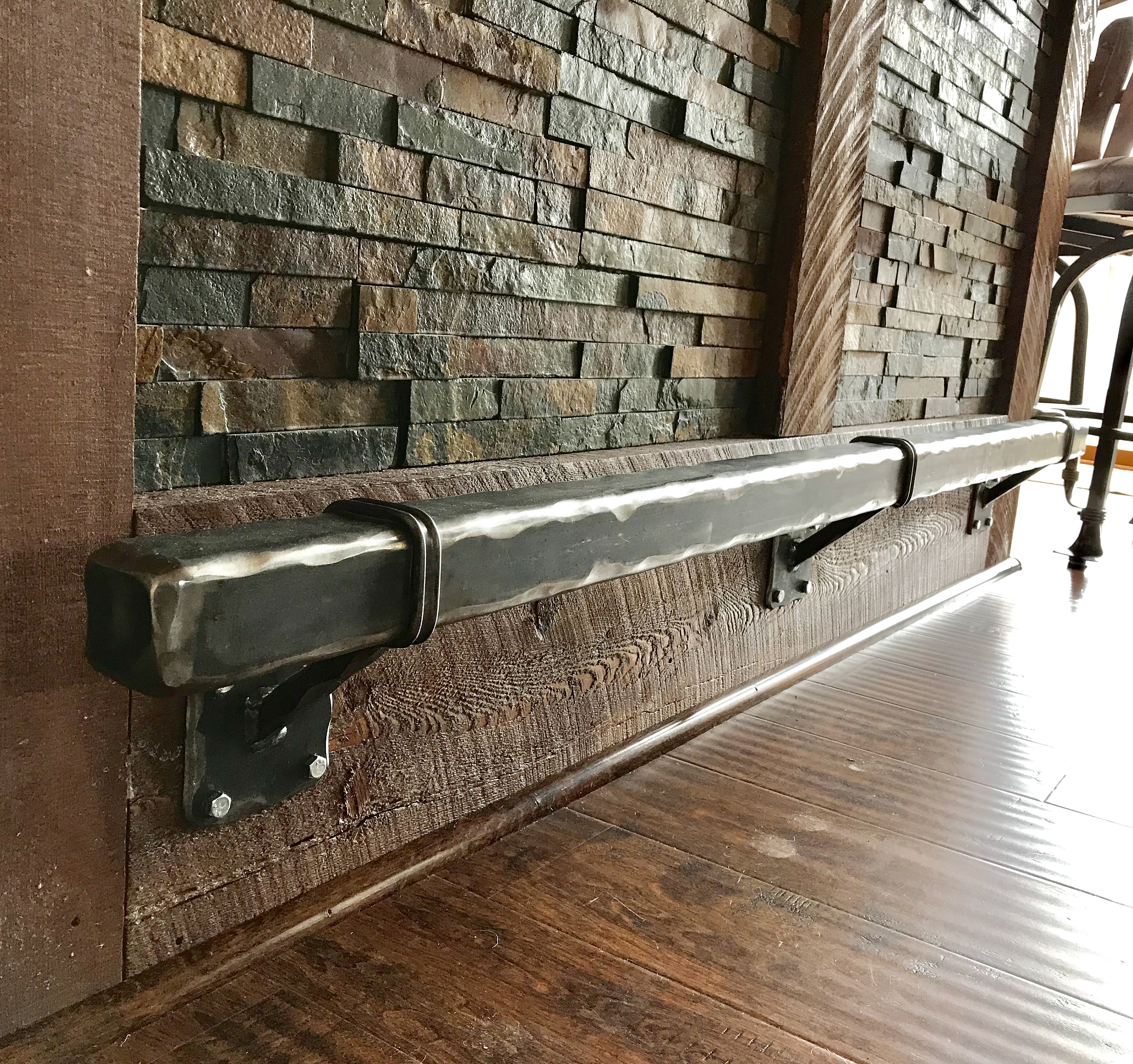 Bar Foot Rail Beautifully Handcrafted Steel Contemporary / Etsy