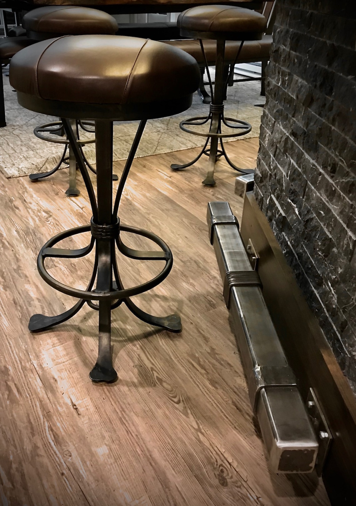 Bar Foot Rail Beautifully Handcrafted Steel Contemporary / Etsy