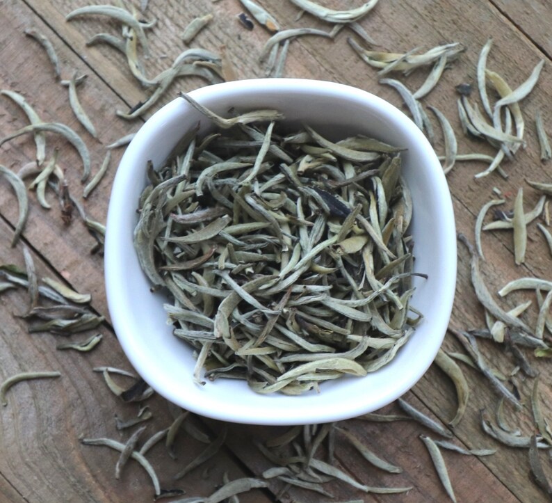 Silver Needle White Tea Organic Loose Leaf Tea Etsy