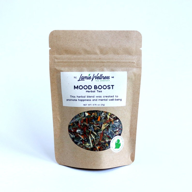 Mood Boost Herbal Tea Uplifting Loose Leaf Tea with Organic Etsy