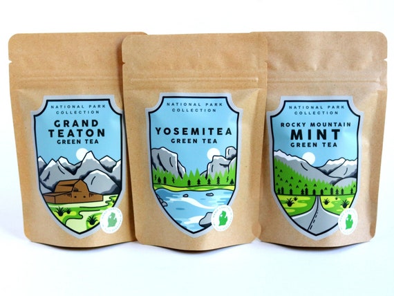 National Park Tea Gift Box Handcrafted Loose Leaf Tea Box