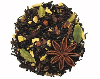 Masala Chai Black Tea | Organic Loose Leaf Tea with Cinnamon, Ginger and Nutmeg