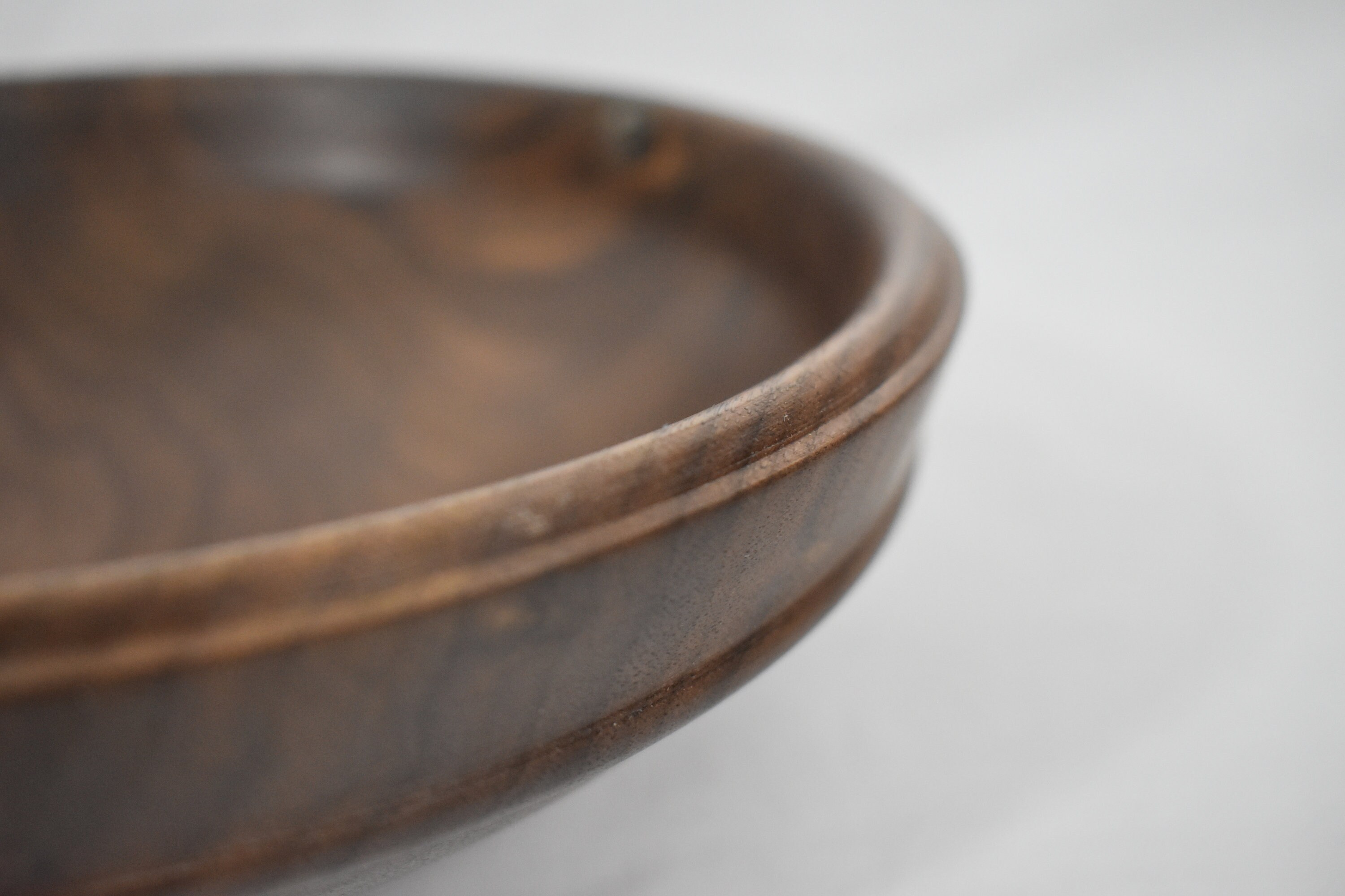 8 1/2 Inch Walnut Salad Bowl Etsy