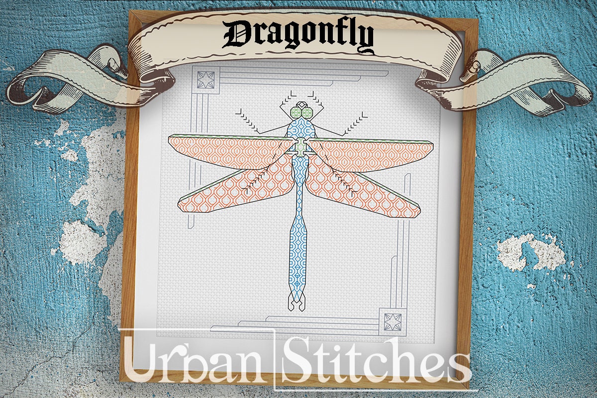 Insect 6 Blackwork, Victorian Style Specimen Dragon Fly Spider Bee ...