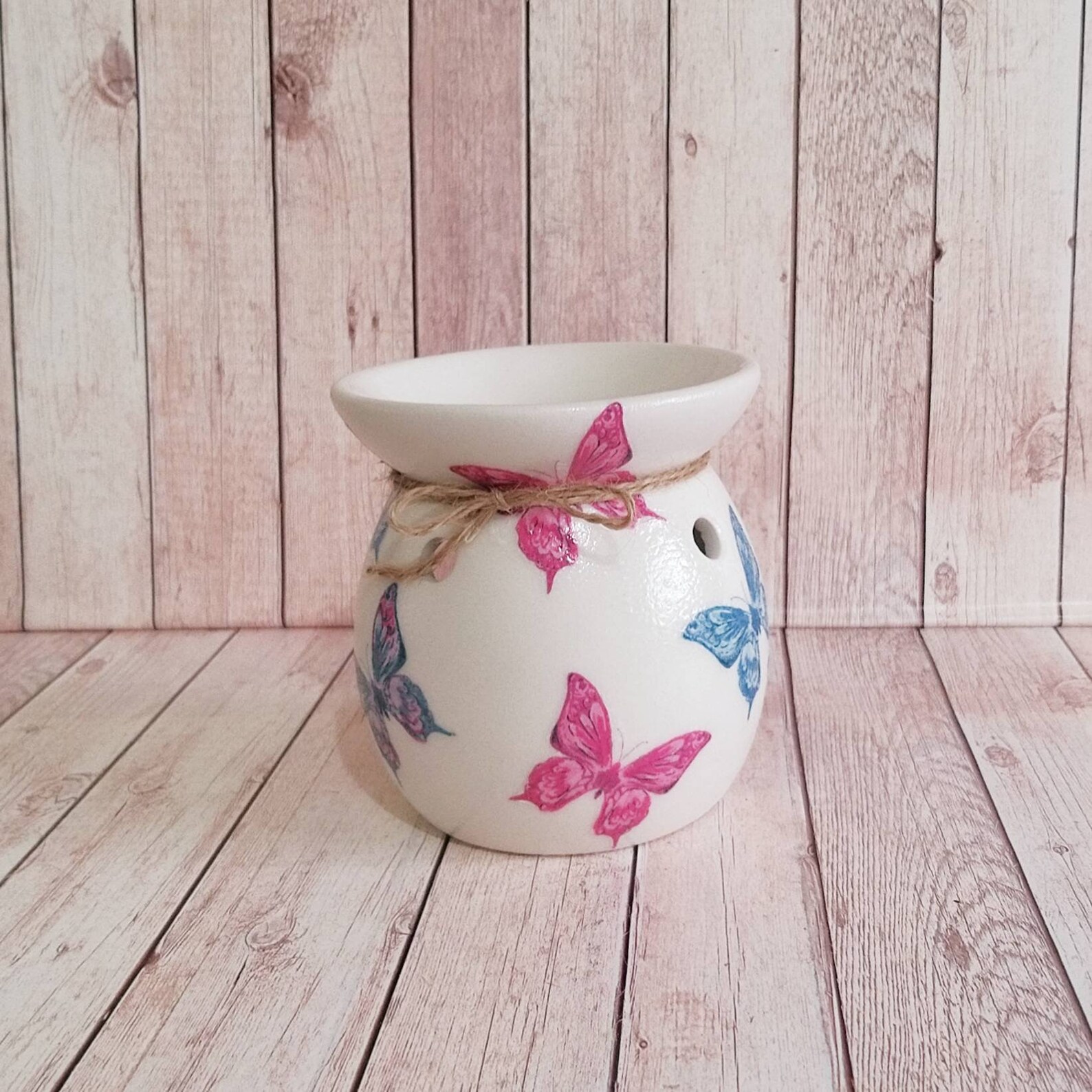 Butterflies Wax Burner Flowers Wax Warmer Oil Burner Wax Etsy UK