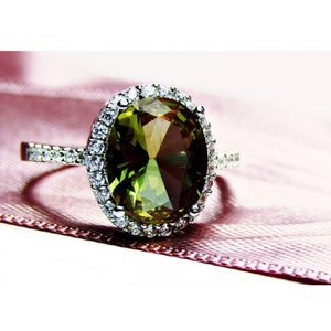 A+++ Rare 100% Color Change  Created Turkish Diaspore Sultanit 925 Sterling Silver Women Ring All Size