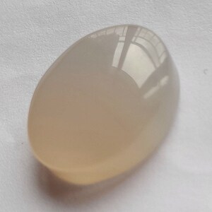 Natural Authentic Untreated Transparent white Yemeni Agate, Aqeeq Yemani, from Yemen's Mountains, Suitable for Ring or Pendant 22.5×17.5 mm