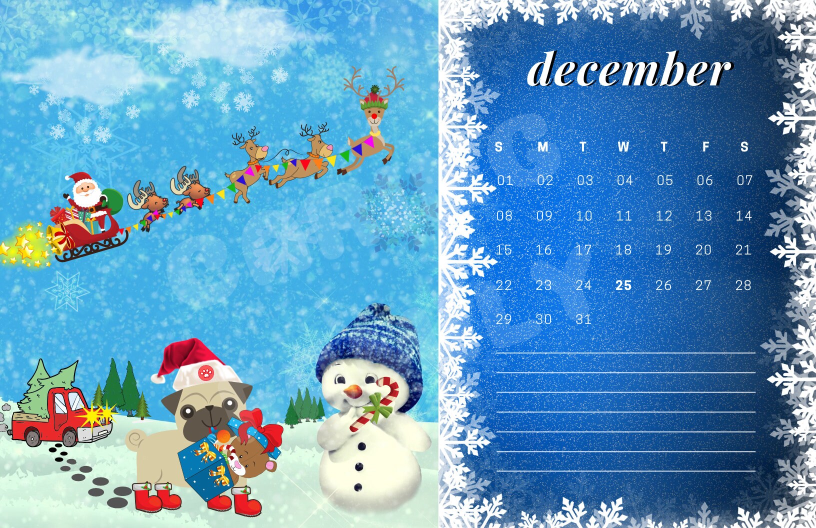 Forever Pet Care Calendarcustomizable and Printablegreat for Etsy UK
