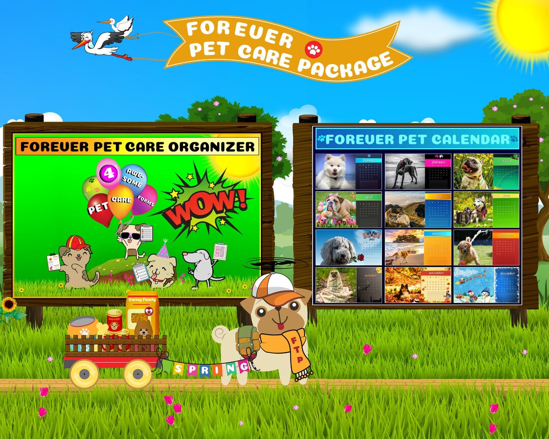 Forever Pet Care Packagecustomizable and Printablegreat for Etsy