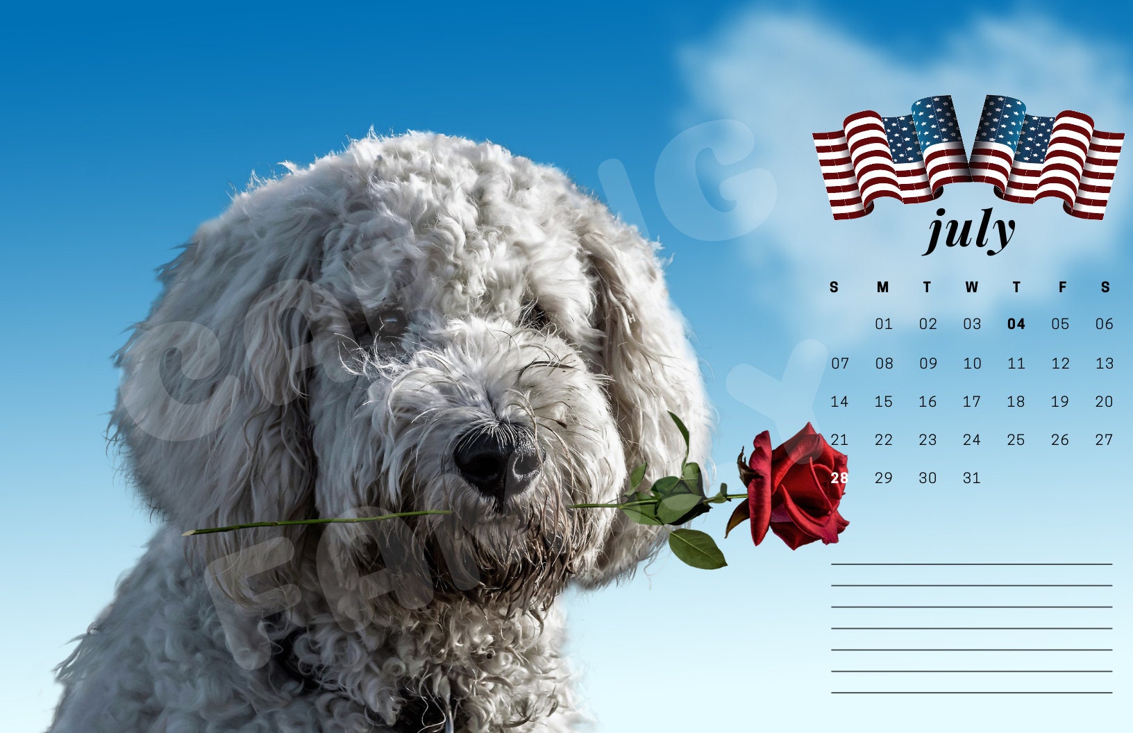 Forever Pet Care Calendarcustomizable and Printablegreat for Etsy UK