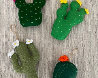 Cactus Felt Ornaments