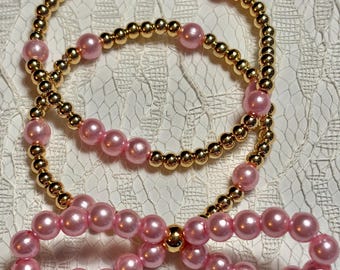 Coquette Pink Bow Bracelet
