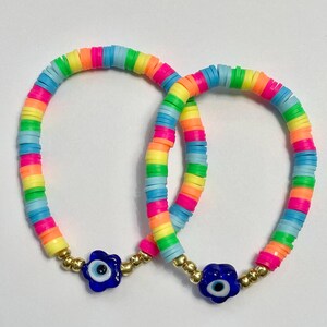 Evil Eye Rainbow Bracelet/ Mal de Ojo Bracelet/ Rainbow Bracelet