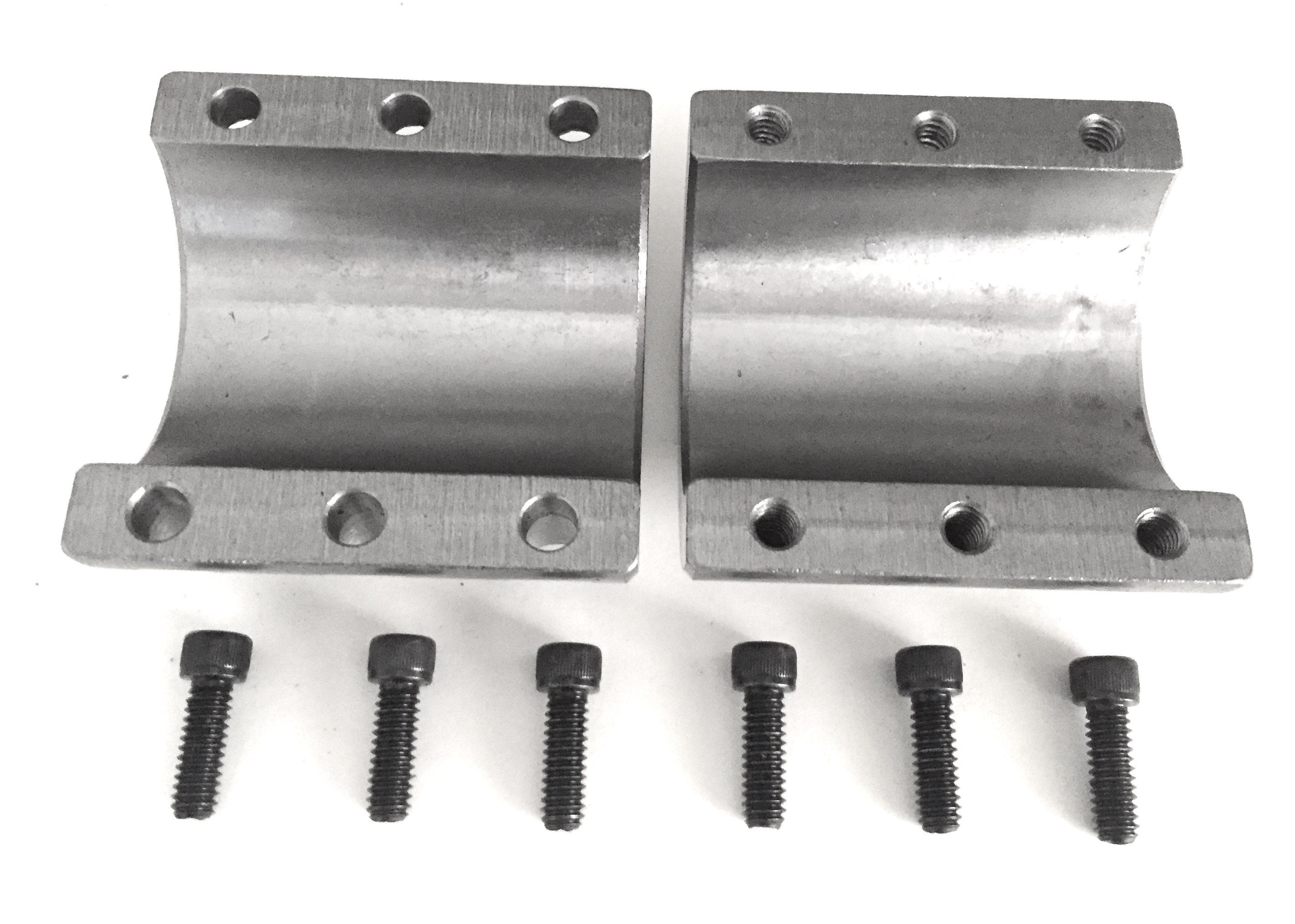 2 Steel bolt on tube clamps weld 1.625 1 5/8 unversal roll cage mount