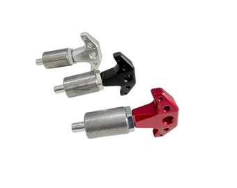 T Handle Spring Loaded Pull POP Pin- 3/8" 0r 1/2" Shank Steel Billet Handle