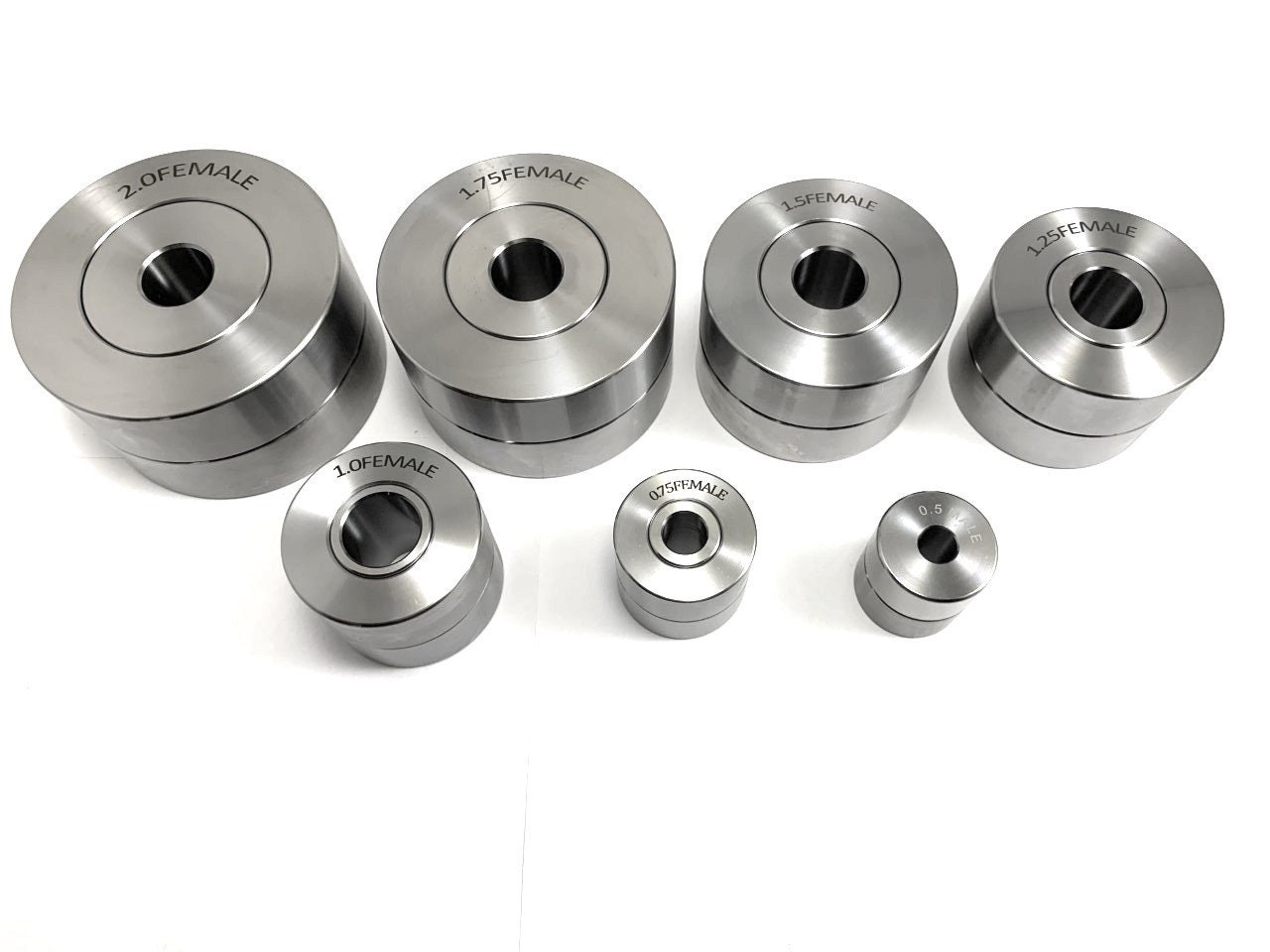 Transfer Punch Set 4-Piece Dimple Die Set - 1-1/4