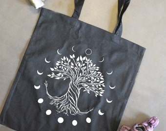 long handle canvas tote