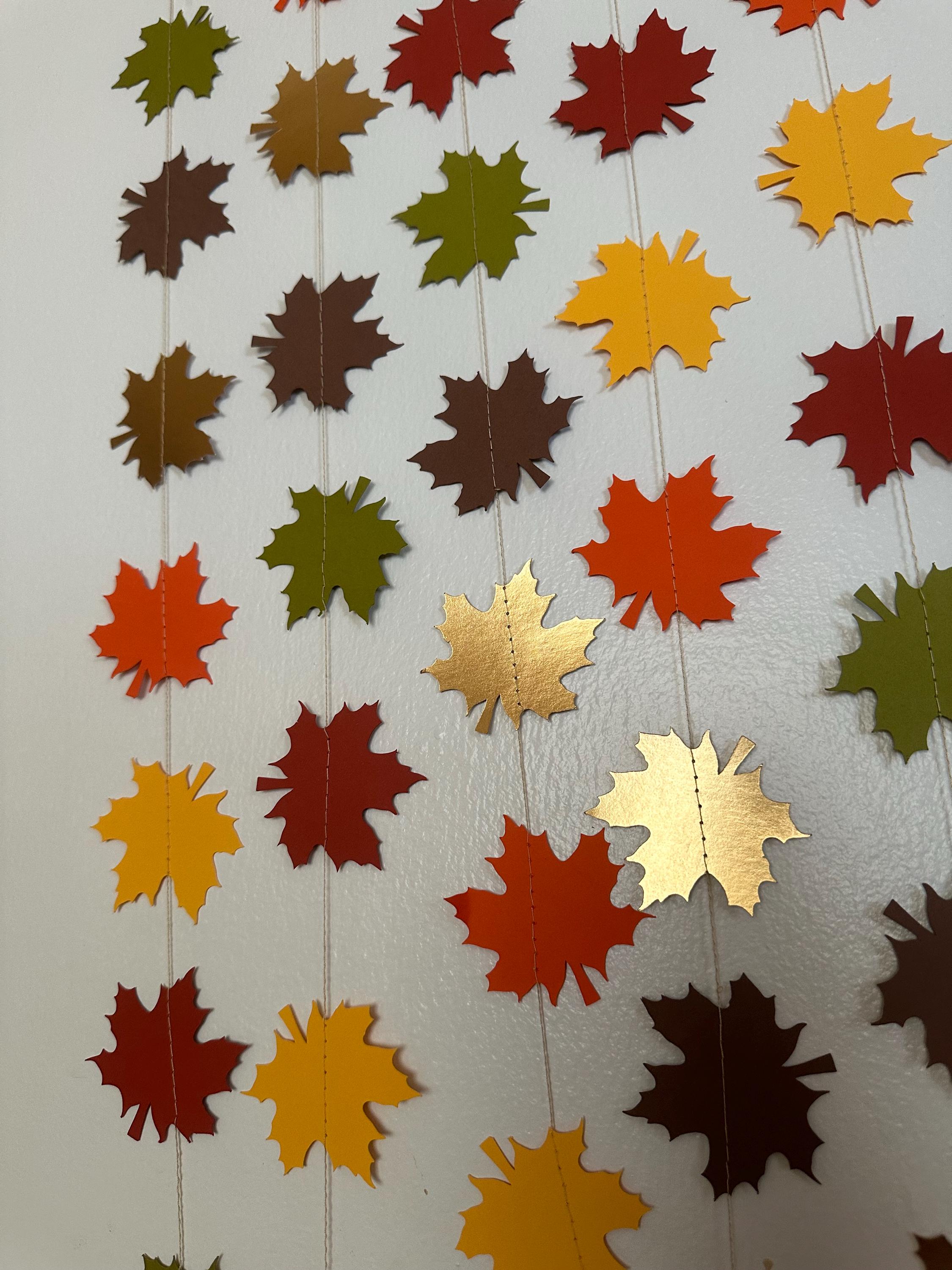 Guirlande Décorative Automne SONGTIY - Feuilles D'érable, Champignons, écureuils - Pour Thanksgiving, Décoration Murale Ou Table - Lot De 5 éléments