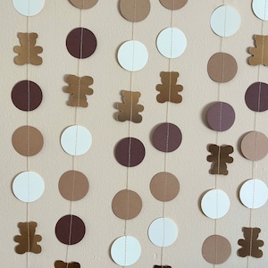 We Can Bearly Wait Teddy Bear Garland, Teddy Bear Baby Shower Decoration, Teddy Bear Birthday Party, 10ft