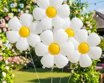 Birthday Daisy Flower Balloons Groovy Party Decor Balloon Spring Celebrations Baby Showers Garden Parties