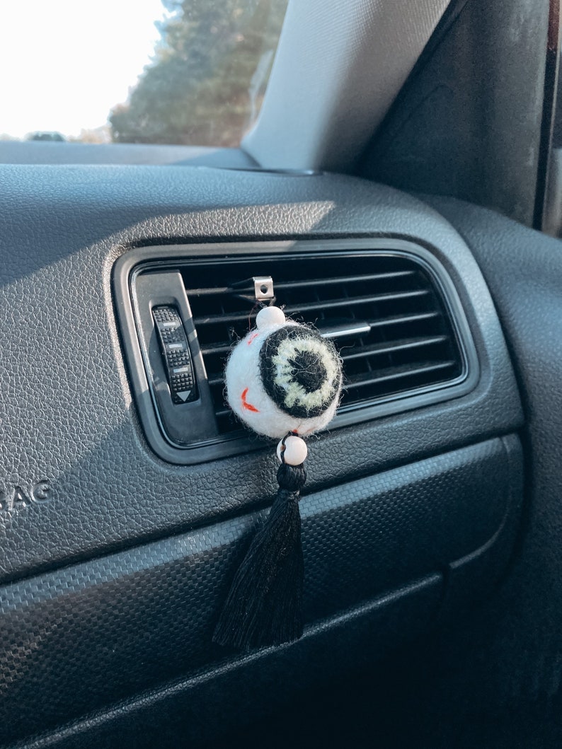 Halloween Essential Oil Car Diffuser Car Charm Bats Ghost Pumpkins Eyeball Black Spooky Season Fall Decor Halloween Decor Car Air Freshener Bild 3