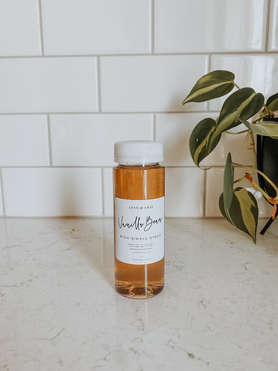 Vanilla Syrup Vanilla Bean Coffee Syrup Sample Size Tea Lover Gifts DIY Coffee Station Organic