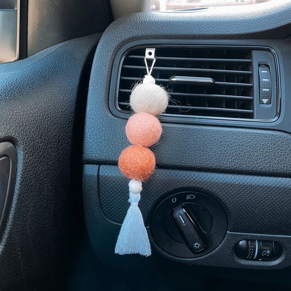 Essential Oil Car Diffuser Car Freshener Car Charm Boho Decor Wool Felt  Ball Car Vent Clip Handmade Gifts For Her Gifts For Him Party Favor