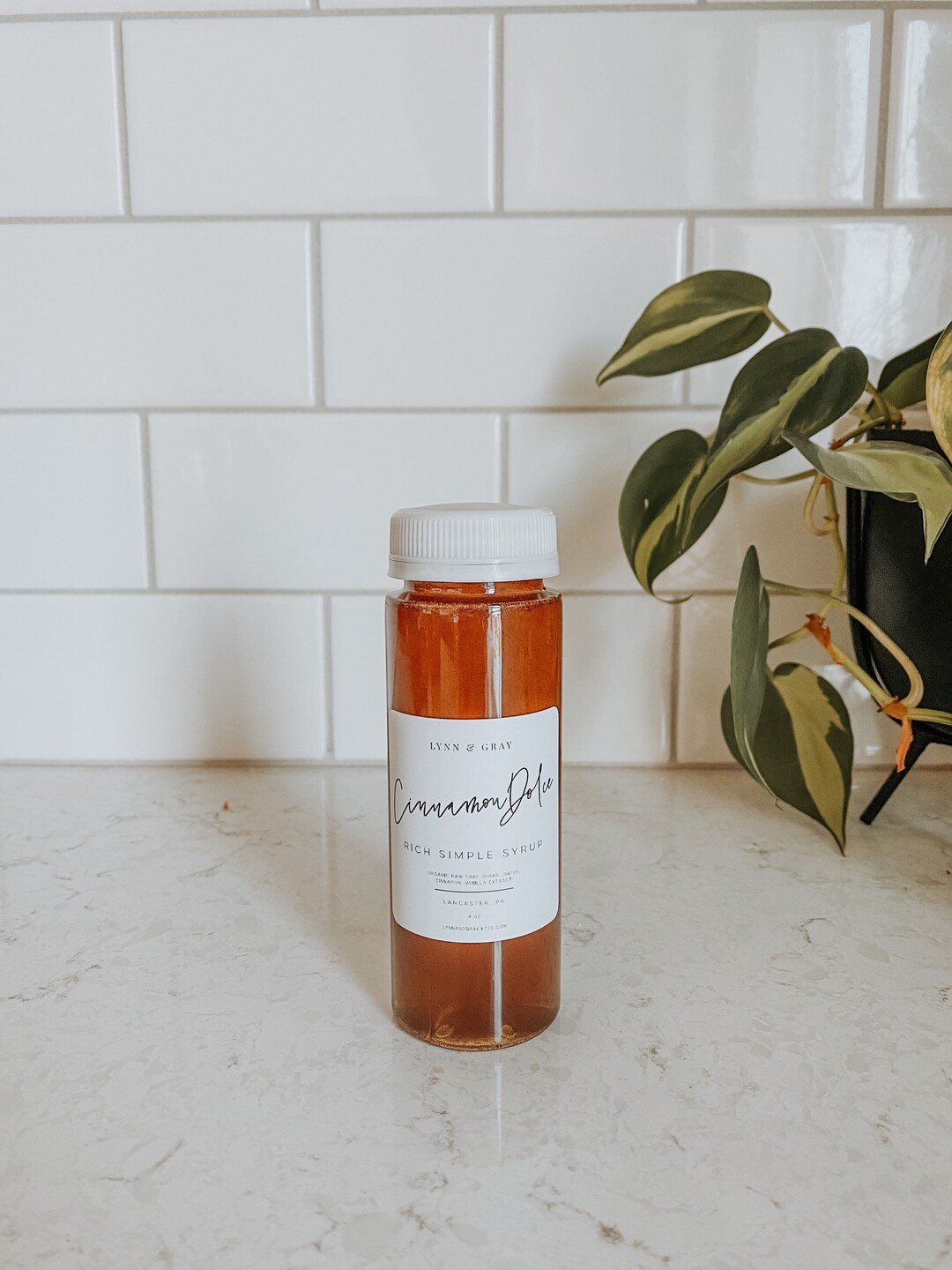 Cinnamon Dolce Coffee Syrup Organic Cane Sugar Snickerdoodle Latte