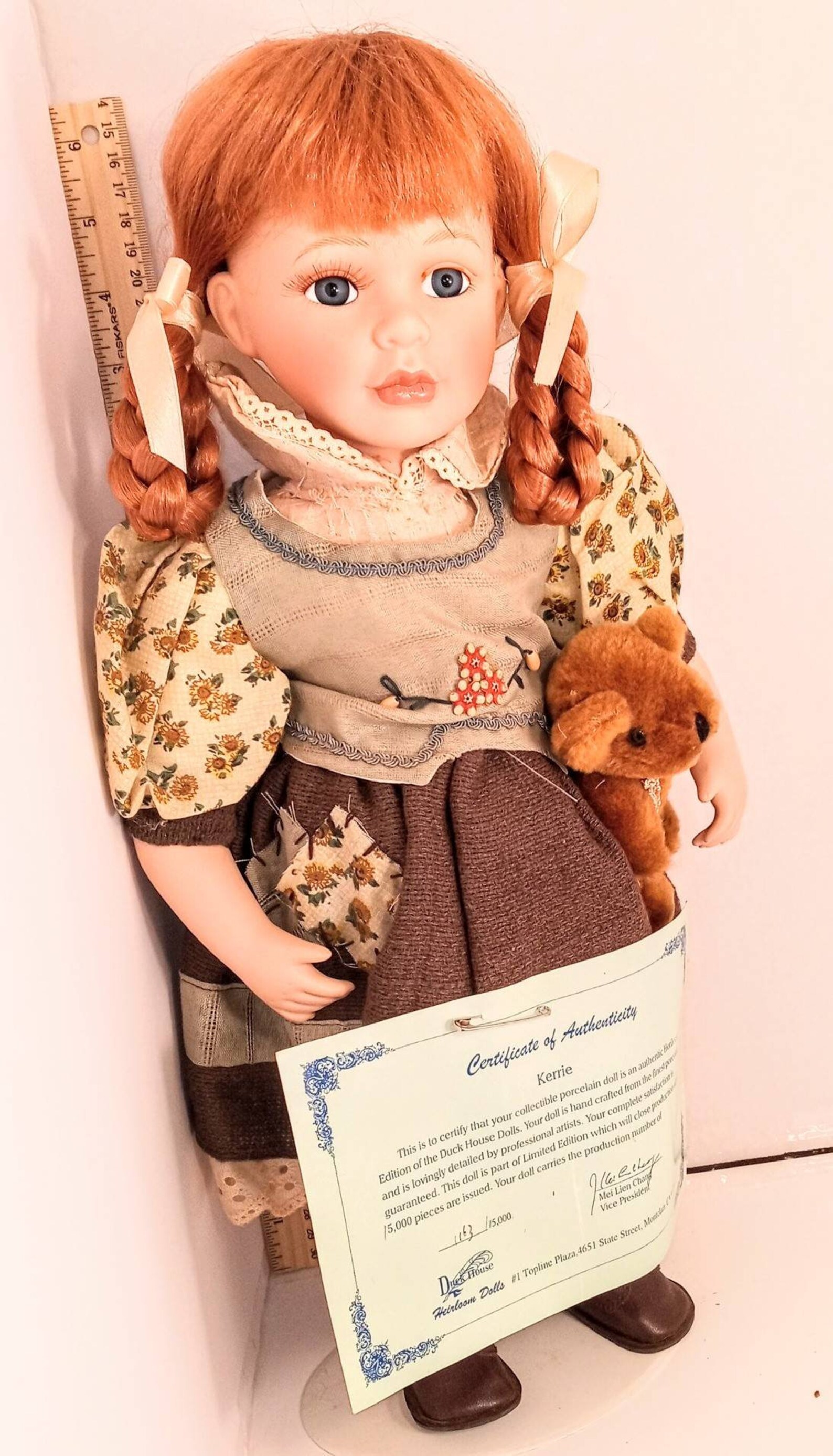 Vintage Duck House Heirloom porcelain Doll with free shipping Etsy