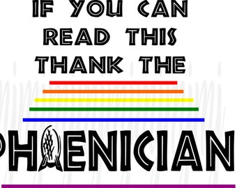 Thank Phoenicians Etsy