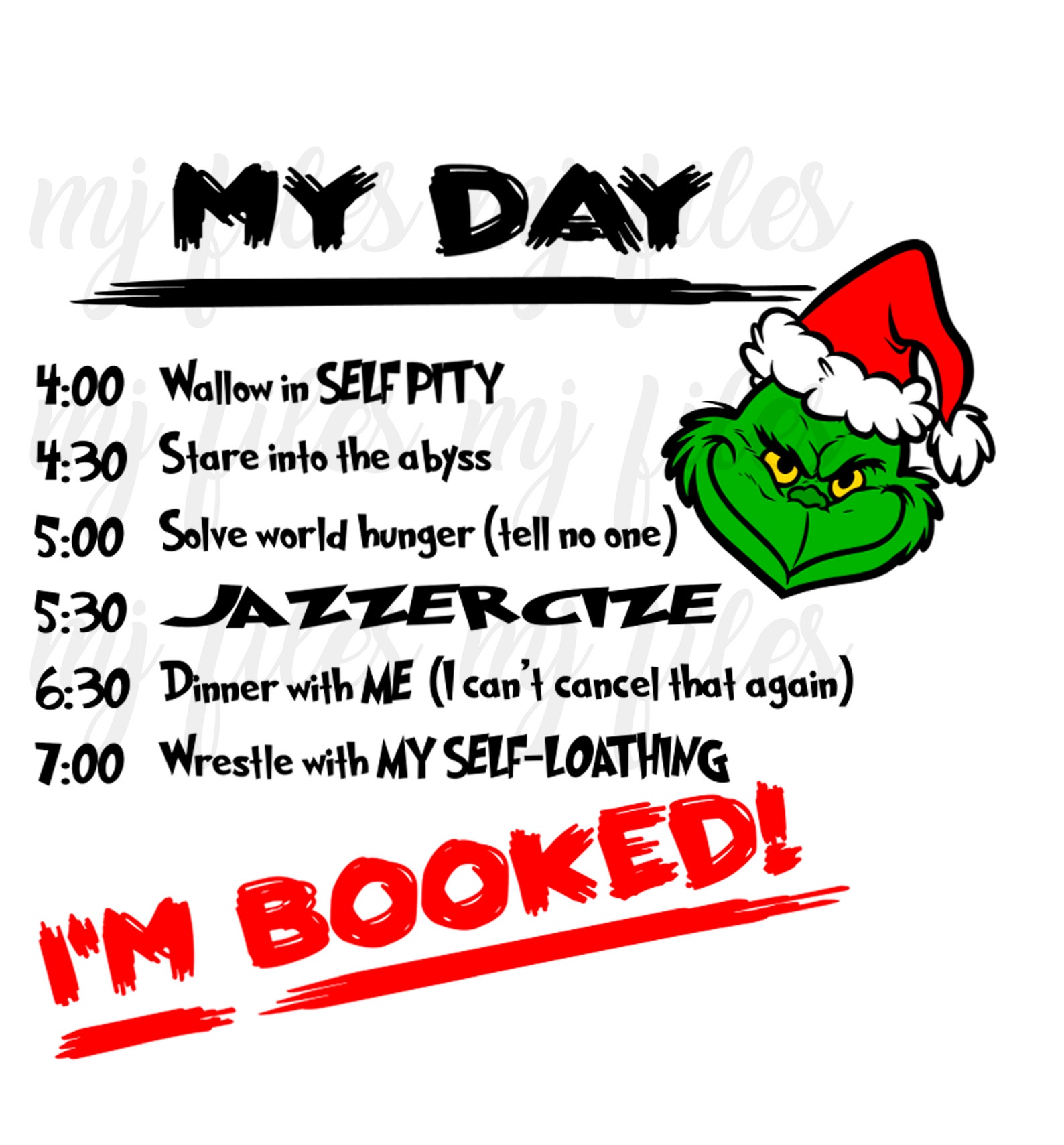 Grinch my Day SVG (Instant Download) Etsy