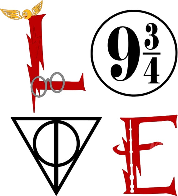 Harry Potter 9 3 4 Love Svg Digital File Etsy