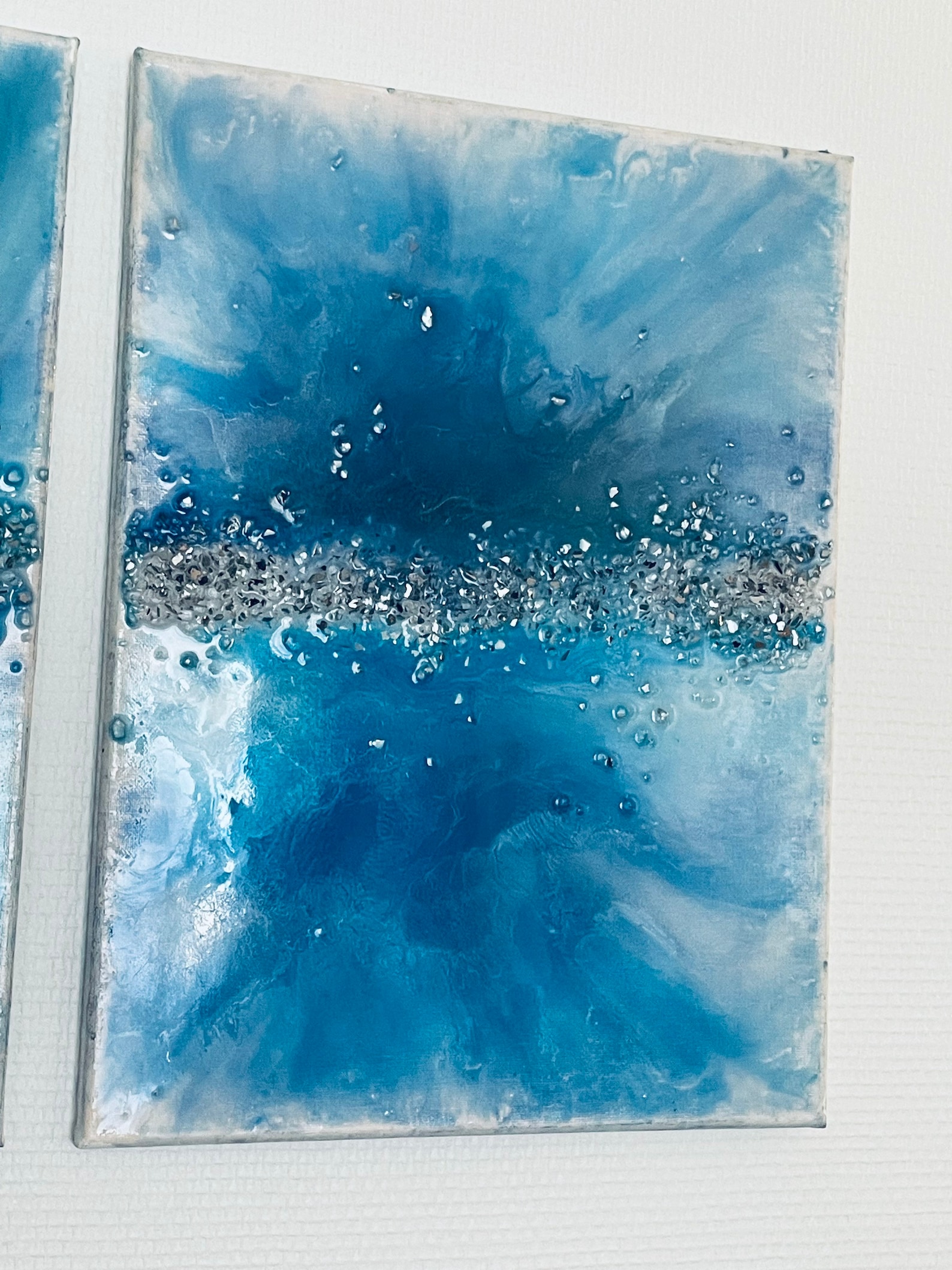 Trio de tableau déco en résine epoxy Etsy