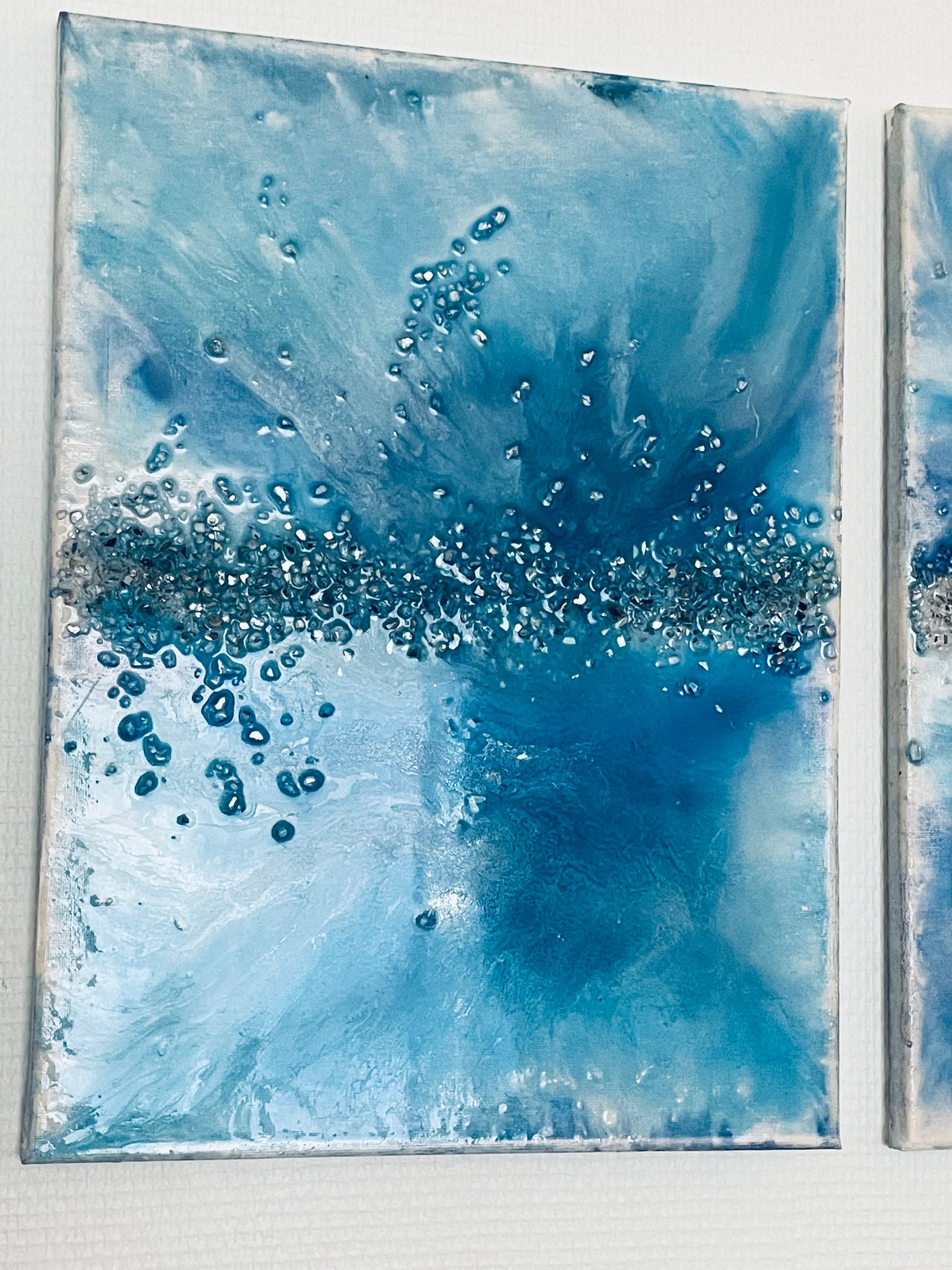 Trio de tableau déco en résine epoxy Etsy