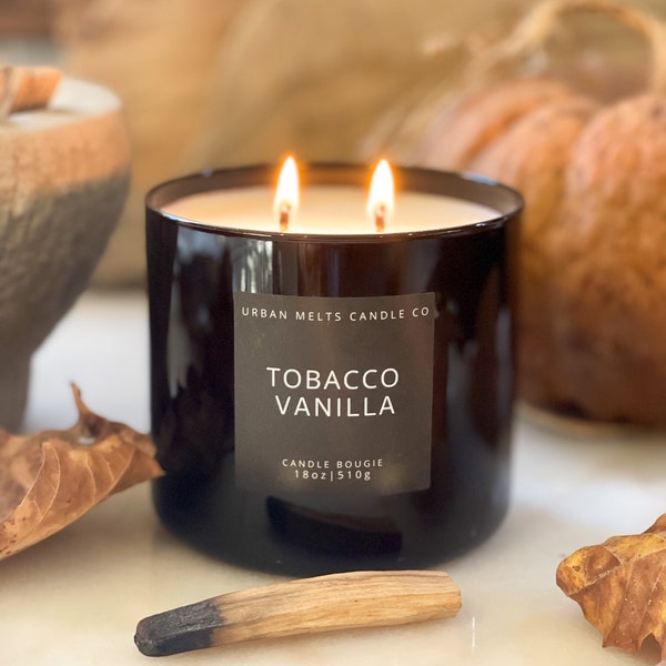 Tobacco Vanilla Soy Candle~Tobacco Vanille inspired~Tom Ford Inspired~unisex~Thanksgiving Christmas Halloween Holliday