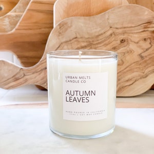 Autumn Leaves Soy Candleleaves Candle Fallen Leaves Fall Candle Apple Candle Spice Candle Halloween House Warming Gift image 6