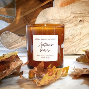 Autumn Leaves Soy Candleleaves Candle Fallen Leaves Fall Candle Apple Candle Spice Candle Halloween House Warming Gift image 8
